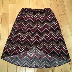 Plum Hi-Low Skirt